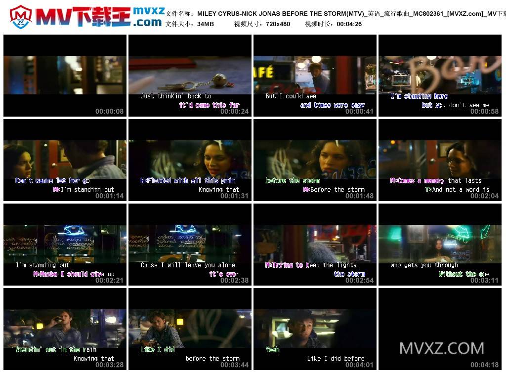 MILEY CYRUS-NICK JONAS BEFORE THE STORM(MTV)_英语_流行歌曲_MC802361